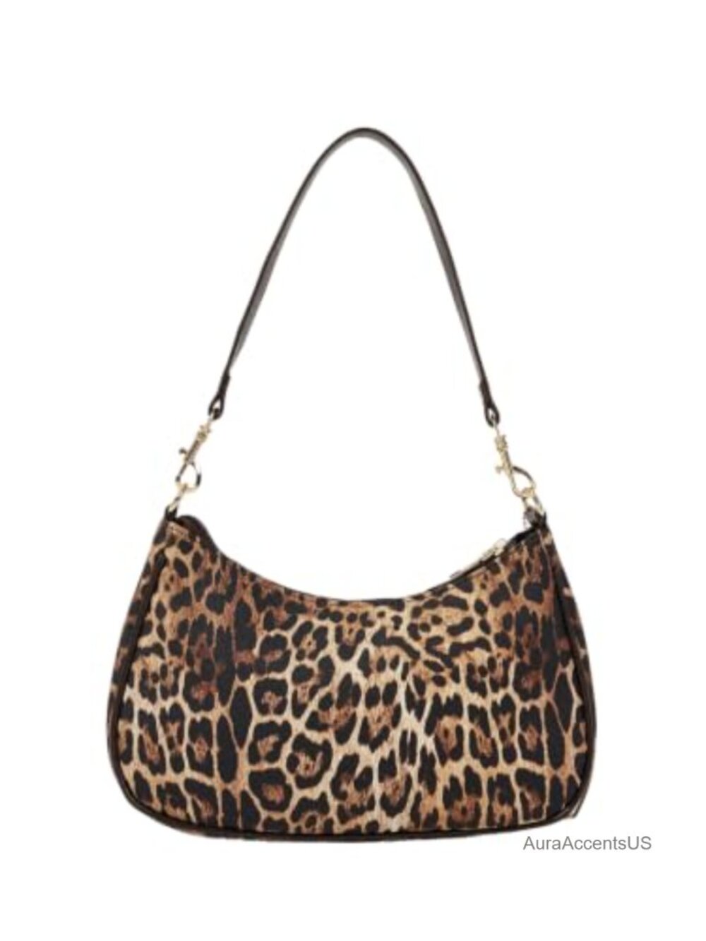Faux Fur Cow Print Shoulder Bag Retro Y2K Top Handle Handbag